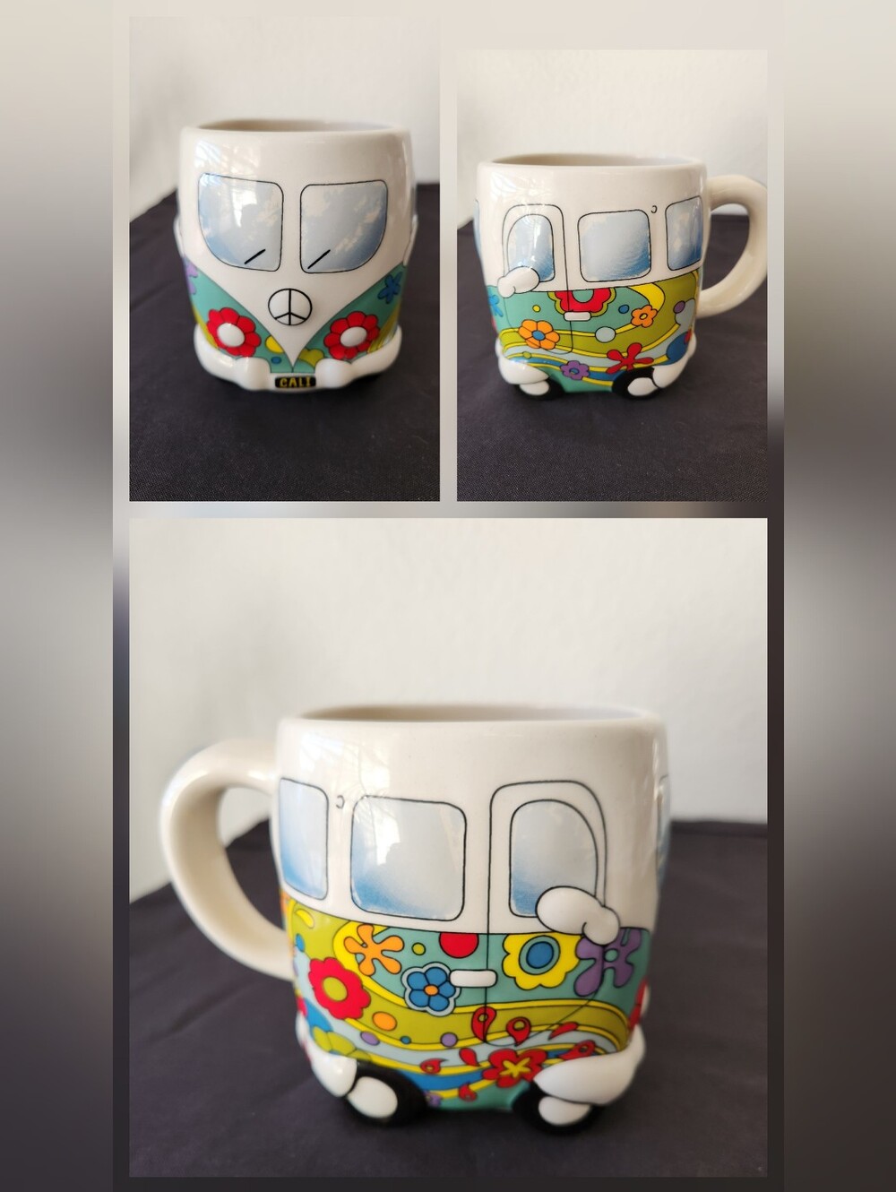 San Francisco Mercantile Mug Volkswagen Van Cali Kam Peck Artist